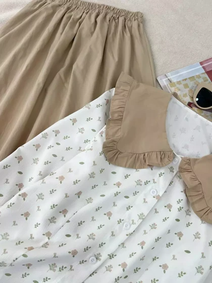 ست شومیز و دامن مدل2 کد 5425