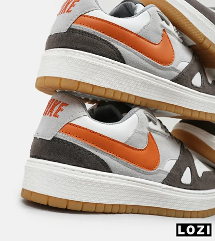 کفش کتانی مردانه طوسی سفید نایک NIKE SB