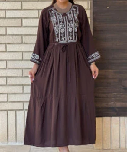 پیراهن مشکی محرمی نخی 6938