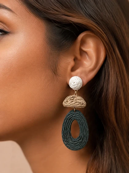 گوشواره حصیری تابستانه کد gh1697 گالری موژان حیدری