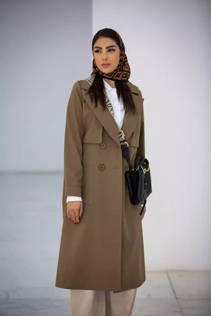 مانتو پارکا بلند ژیله دار الیکا