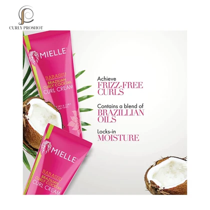 کوکتل ( کرم ) حالت دهنده بعد از حمام میله Mielle Brazilian Curly Covktail Curl Cream 221ml