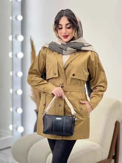 بارانی ژیله دار ساینا