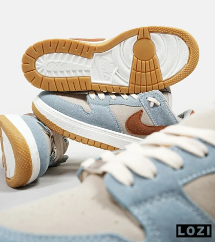 کفش کتانی مردانه طوسی آبی قهوه ای نایک NIKE SB