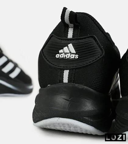 کفش کتانی مردانه و زنانه مشکی سفید ADIDAS BONCE مدل 7467