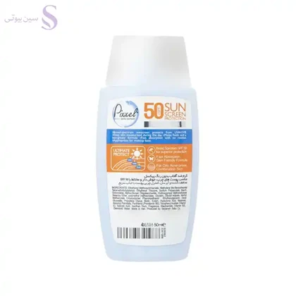 کرم ضد آفتاب بی رنگ SPF50 پوست چرب و جوشدار پیکسل 50ml