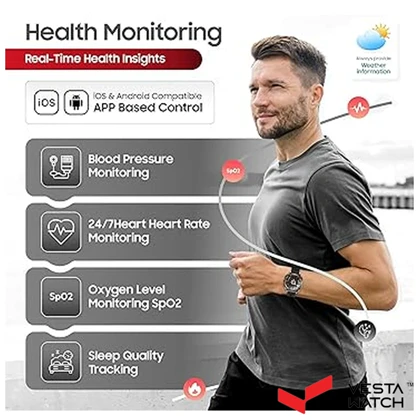 ساعت مچی هوشمند سوئیس میلیتاری SWISS MILITARY مدل SM-WCH-DOM7-GUNF-BLKS