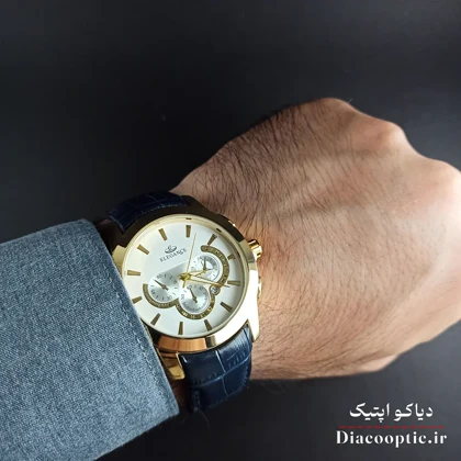 ساعت مچی مردانه برند الگانس مدل DO1175 بند چرمی
