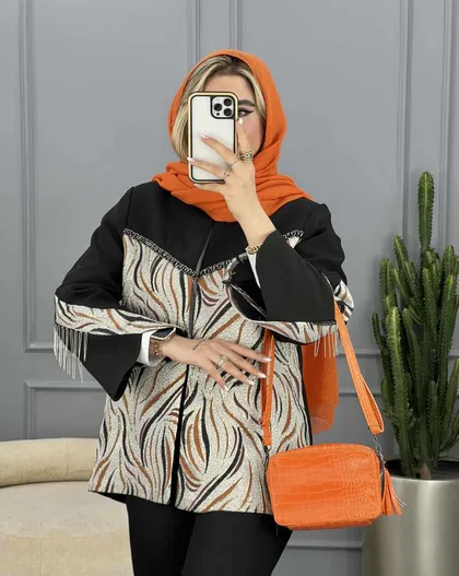 کت مزونی زنجیر دار(89)کد3558