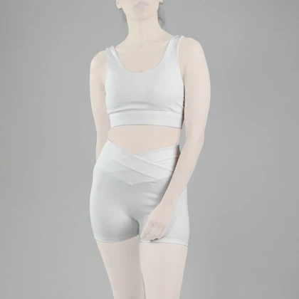 ست نیم‌تنه و کشاله بند ورزشی زنانه لولولمون مدل 5665 سفید