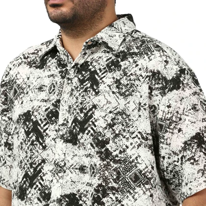 پیراهن آستین کوتاه کنفی مردانه برند مد مدل 14211111