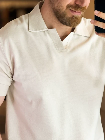 تیشرت اولدمانی استخوانی 100133