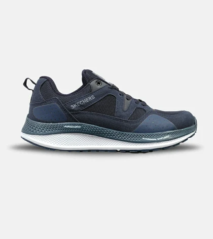 کفش کتانی طبی زنانه و مردانه سرمه ای SKECHERS archfit v02