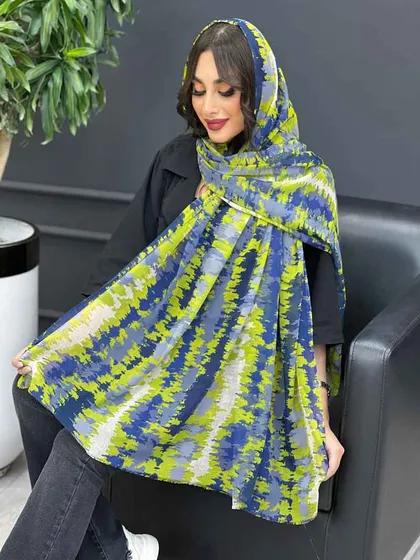 شال آبرنگی حریرنخ