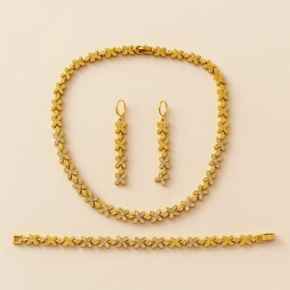 سرویس طلایی طرح گل با گارانتی