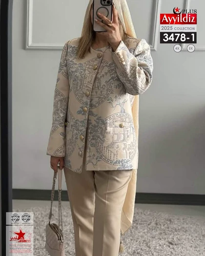 کت مجلسی زنانه ترند سایز بزرگ کد 3478