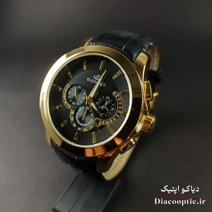 ساعت مچی مردانه برند الگانس مدل DO1176 بند چرمی