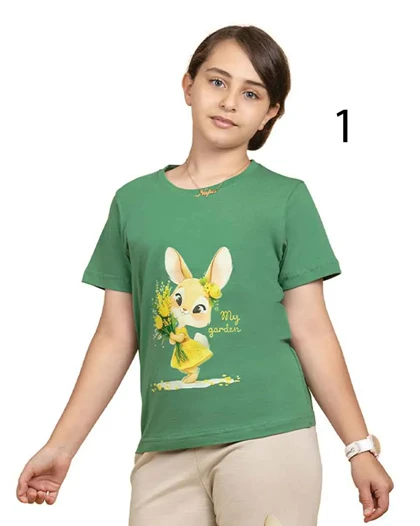 تیشرت نخی دخترانه اوت لت