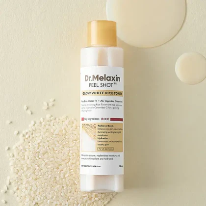تونر پیلینگ شات برنج سفید دکتر ملاکسین Dr.Melaxin Peel Shot Glow Rice Toner