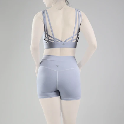 ست نیم‌تنه و کشاله بند ورزشی زنانه لولولمون مدل 5665 یاسی