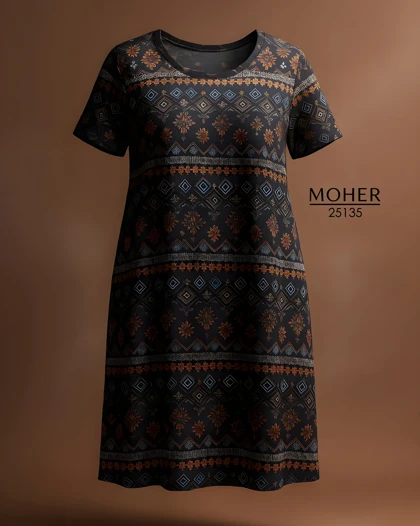 پیراهن راحتی زنانه با طرح سنتی