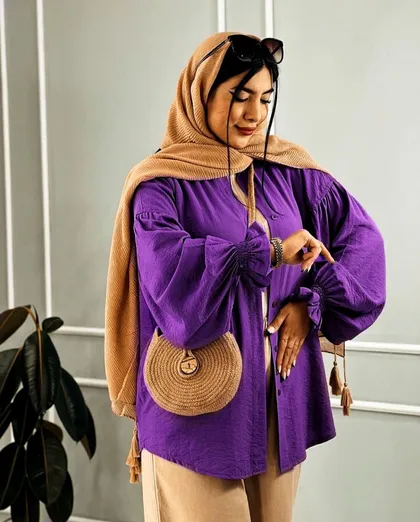 شومیز مانتویی گلرخ کد 9315