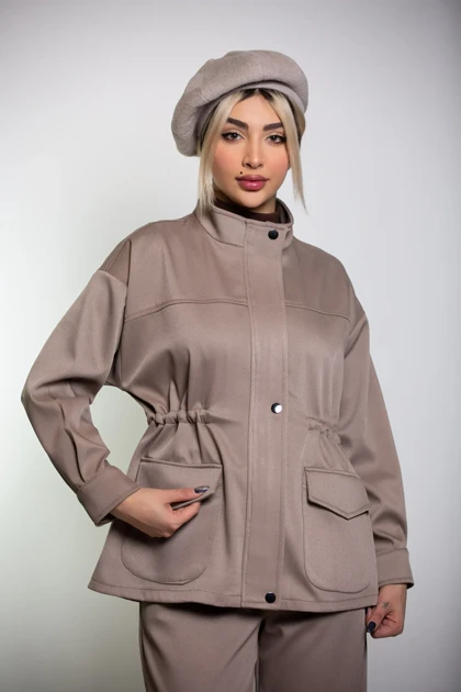 بارانی کجراه زیپ‌دار