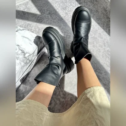 بوت چروک دو زیپ