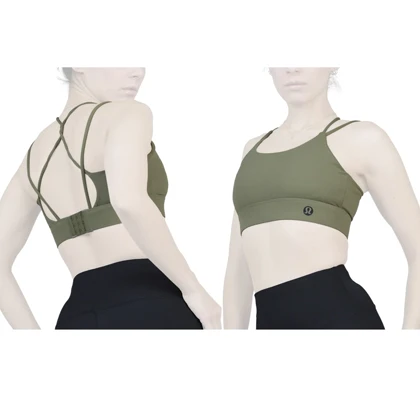 نیم‌تنه ورزشی زنانه لولولمون مدل 4H0293 یشمی