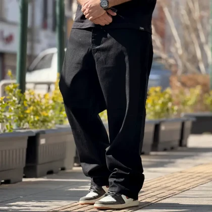 شلوار بگ مشکی Balenciaga کد 160