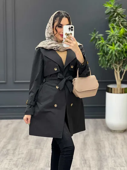 بارانی ژیله دکمه دار