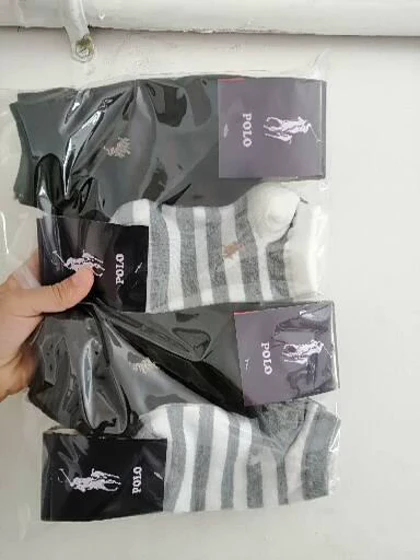 تولیدی جوراب مچی فانتزی 12 جفتی راه راه برند polo