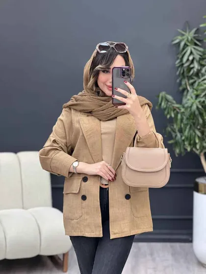 مانتو کتی چهار دکمه آوینا