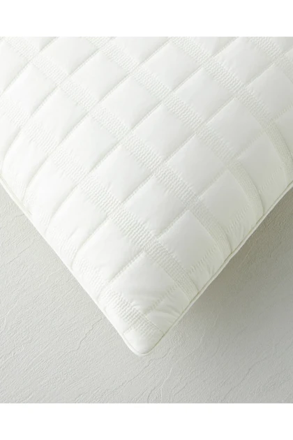 بالش کاپیتونه‌ای پر قو English Home مدل Snowy 50 × 70 سانتی‌متر - سفید