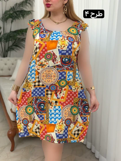 پیراهن نخی فرشته 3724