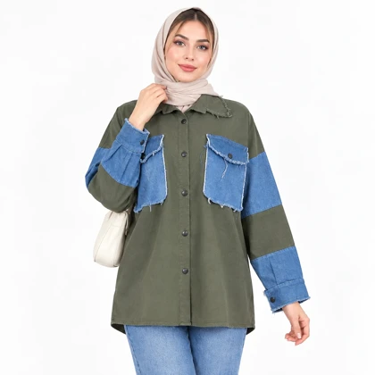 کت زنانه کتان و جین اسپرت کد 270