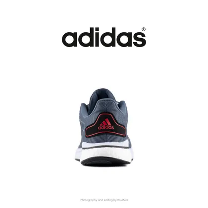 رانینگ مردانه سوپرنووا آدیداس آبی/طوسی - Adidas Supernova Boost Running Shoes