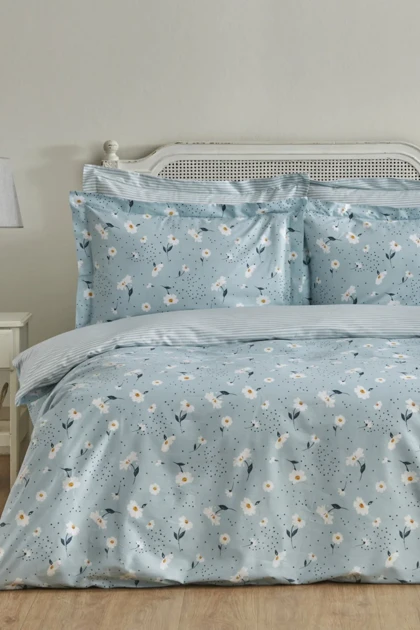 سرویس روتختی دو نفره Karaca Home مدل Daisy پنبه - آبی