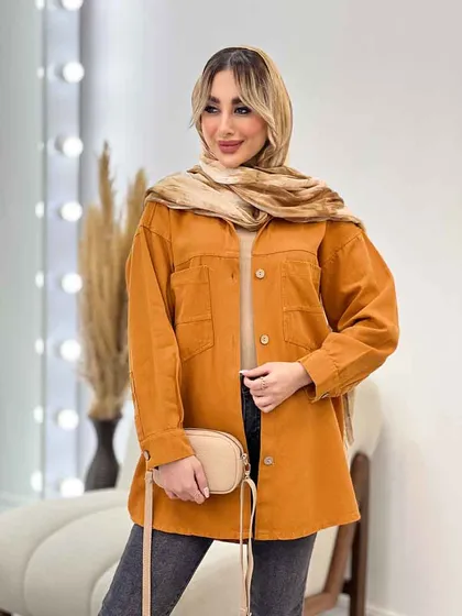 مانتو کتان پشت دکمه