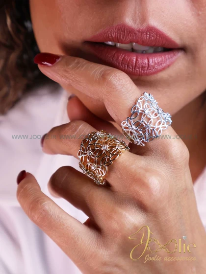 انگشتر زنانه طرح طلا کد R4133