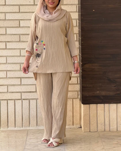 ست بلوز و شلور کراش 2044