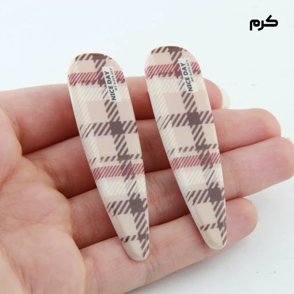 گیره مو دخترانه طرح چارخونه