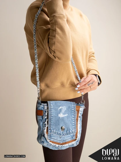 کیف جین رودوشی زنجیری لومانا - کد 2750
