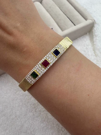 بنگل طرح جواهری نگین‌دار