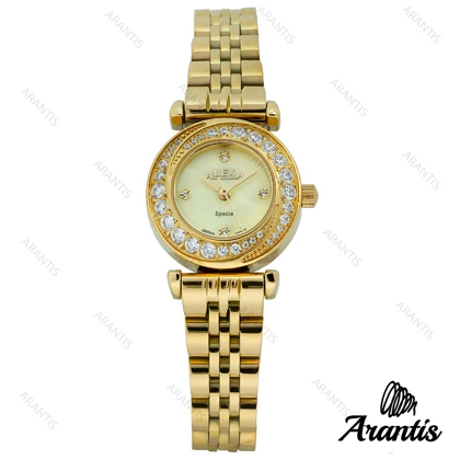 ساعت الکسا 2000z زنانه تمام طلایی دورنگین w-10106