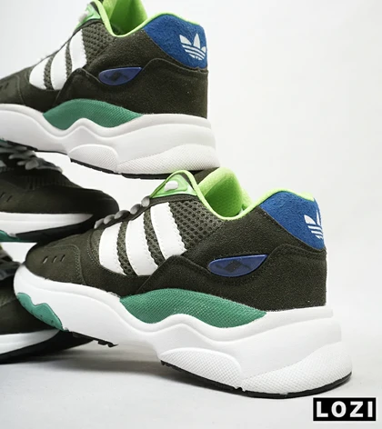 کفش کتانی مردانه سبز سفید ADIDAS torsion