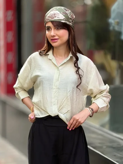شومیز شیشه ای جلوگره