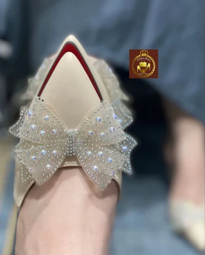 کفش صندل تلقی مجلسی زنانه پاپیون