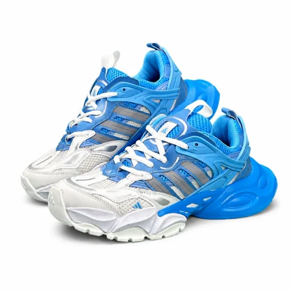 کفش کتانی مردانه مدل آدیداس دیلاکس سفید آبی Adidas Deluxe