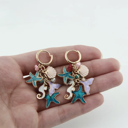 گوشواره دخترانه مدل دریایی